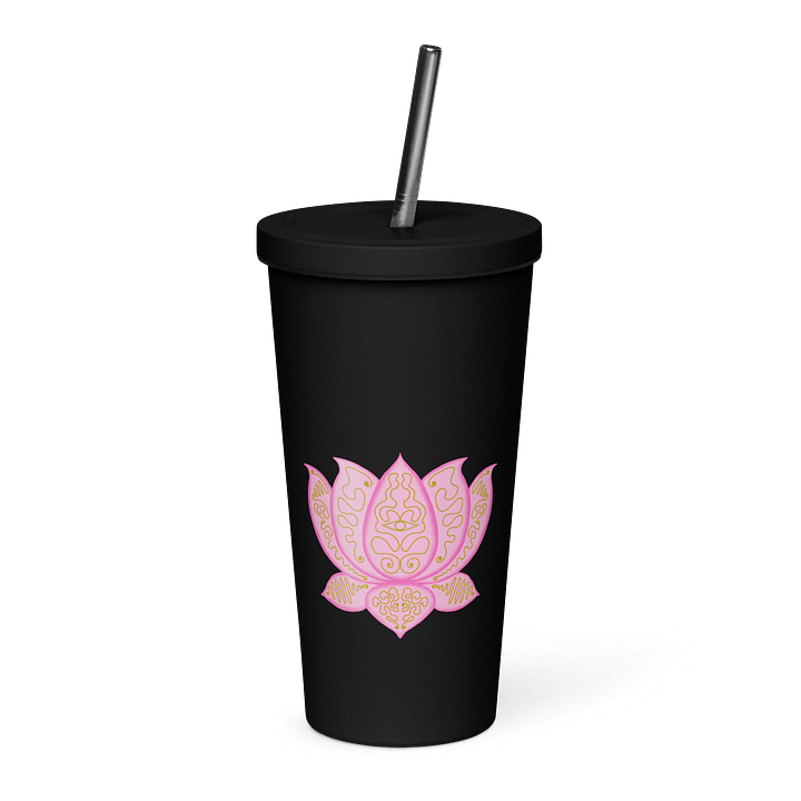 Golden Lotus Insulated Tumbler product image (1)