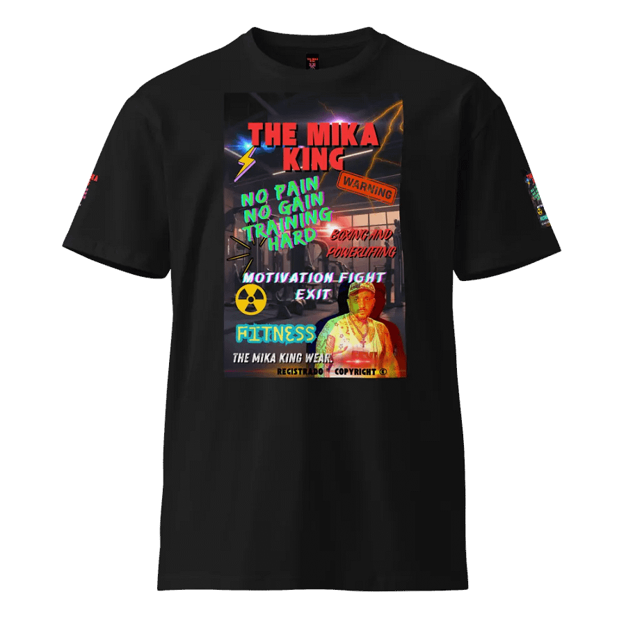 Camiseta unisex premium AS Colour The Mika King No Pain No Gain Training Hard product image (4)