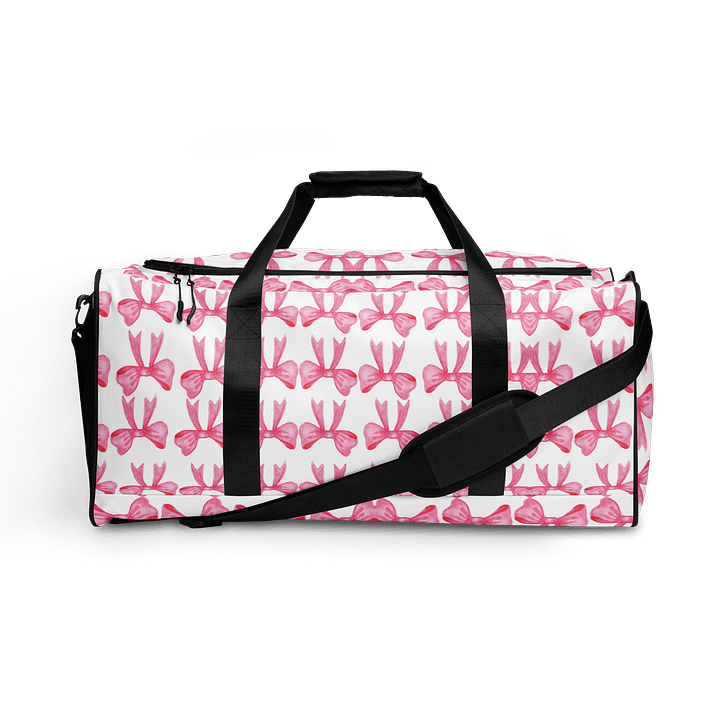 PINK BOW DUFFEL BAG product image (1)