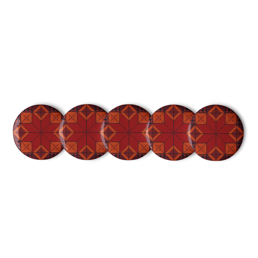 PAL Tradetional Floral Pin Button Set product image (1)