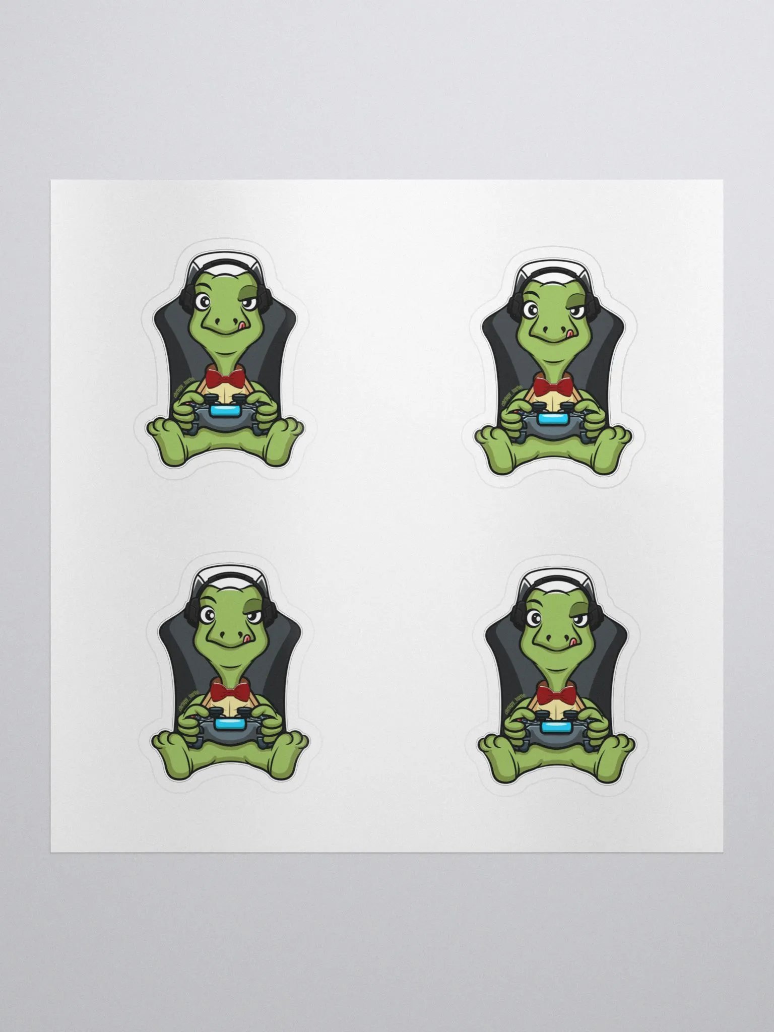 Gamer turtle stickers product image (1)