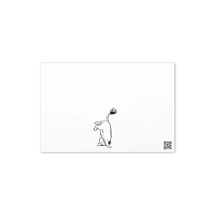 Eeyore Sitting Card w/envelope - Blank Interior product image (2)