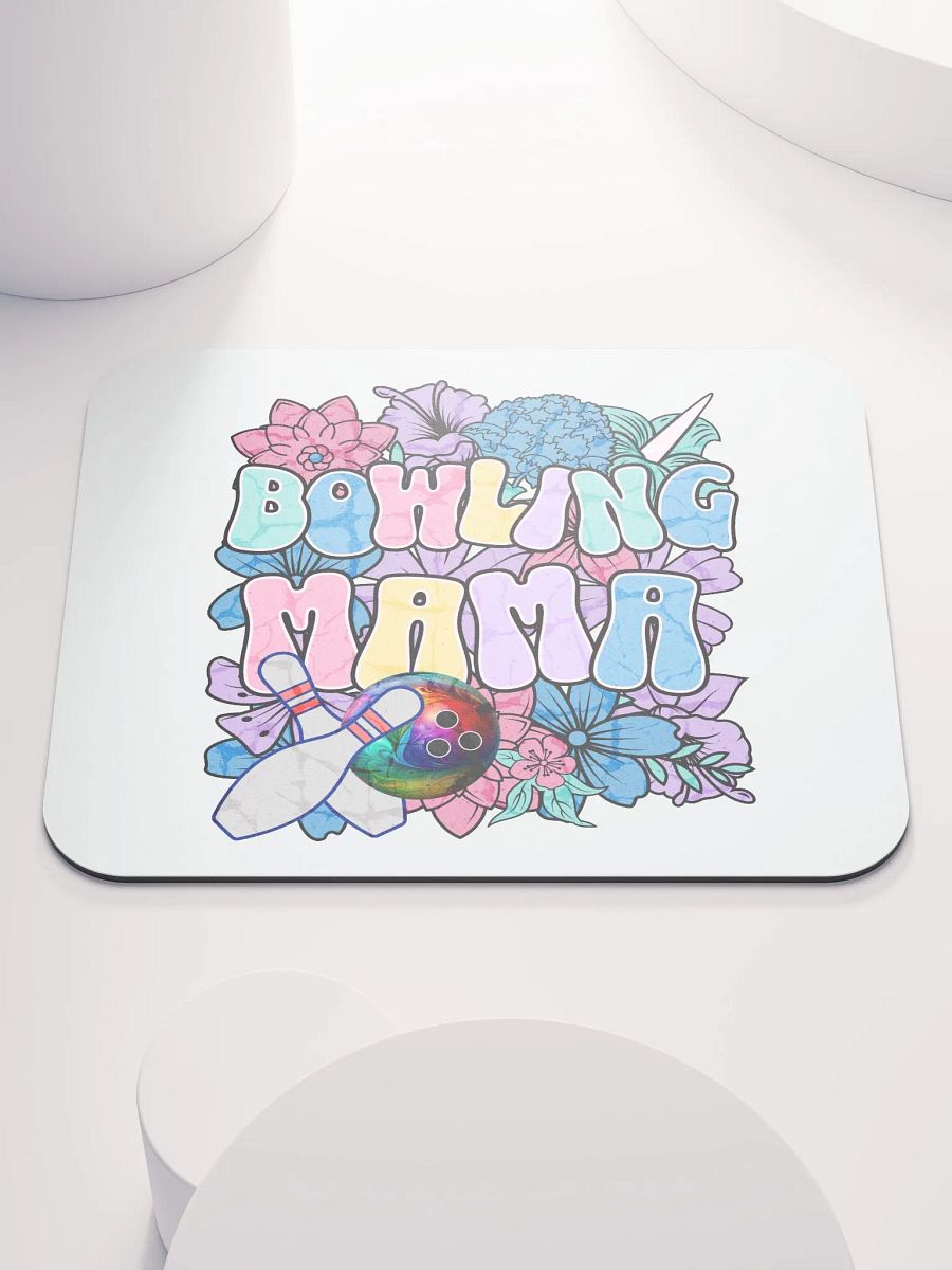 Bowling Mama Floral Blooming Mouse Pad product image (1)