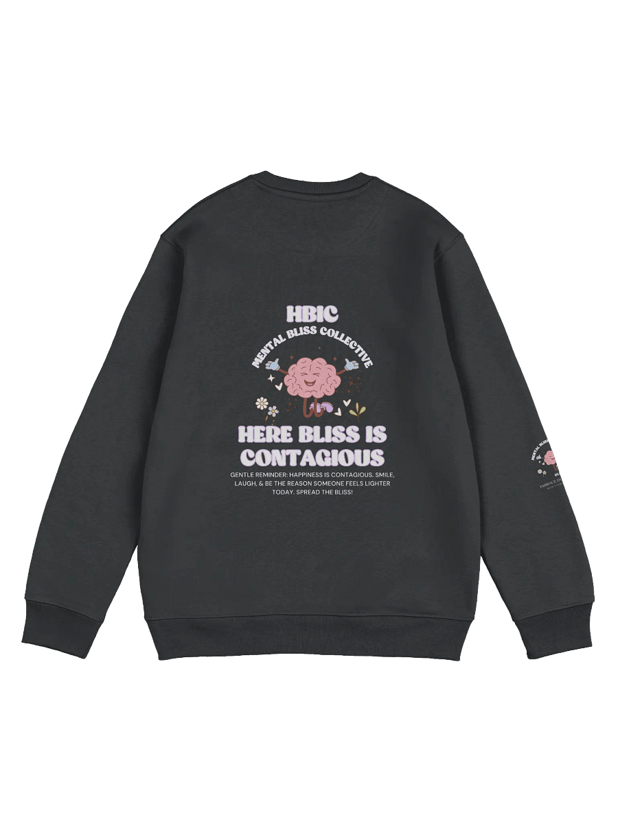 HBIC - Here Bliss Is Contagious Unisex Hoodie Eco Sweatshirt – Spread Happiness and Positivity product image (2)
