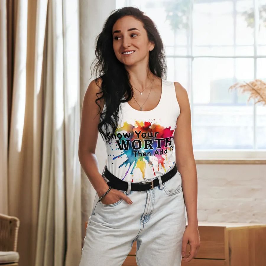 Know Your Worth Female Tank Top product image (6)