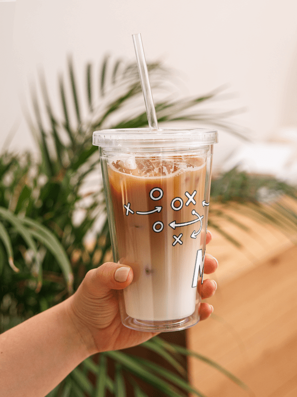 The Kickoff - Double Wall Clear Plastic Tumbler product image (3)