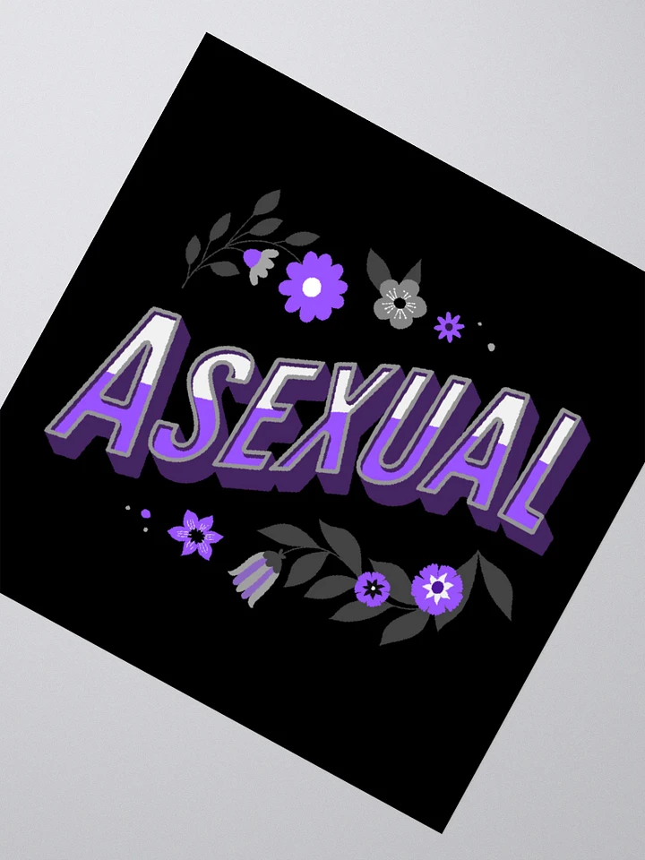 Floral Asexual Sticker product image (4)