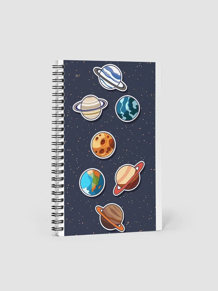 Celestial Planets Spiral Notebook product image (1)