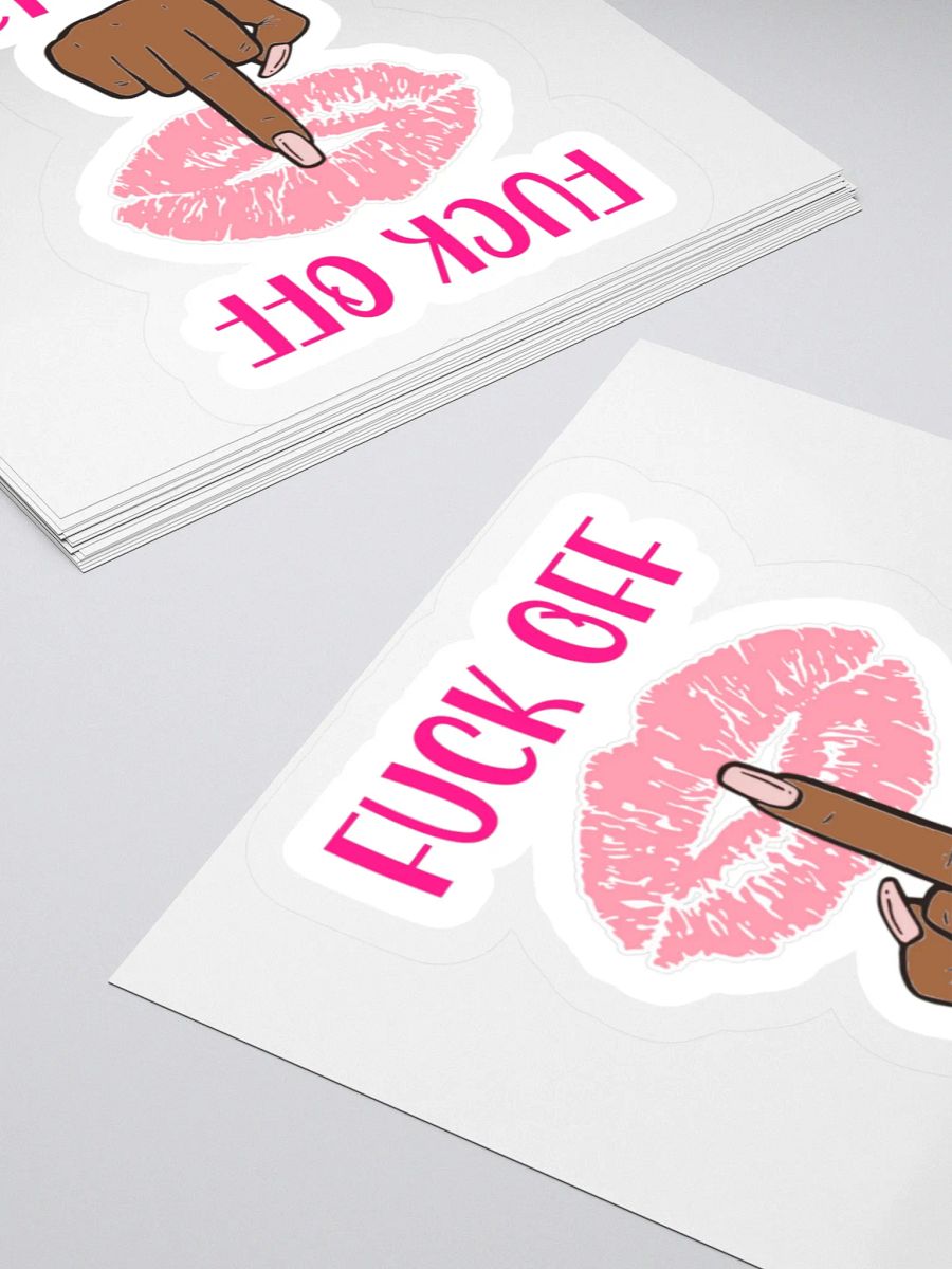 Fuck Off I'm A Lady Sticker (Darker Skin Tone Variation) product image (10)