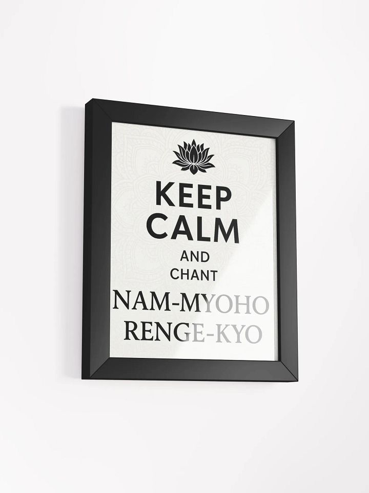 Lotus Chant Framed Matte Poster product image (6)