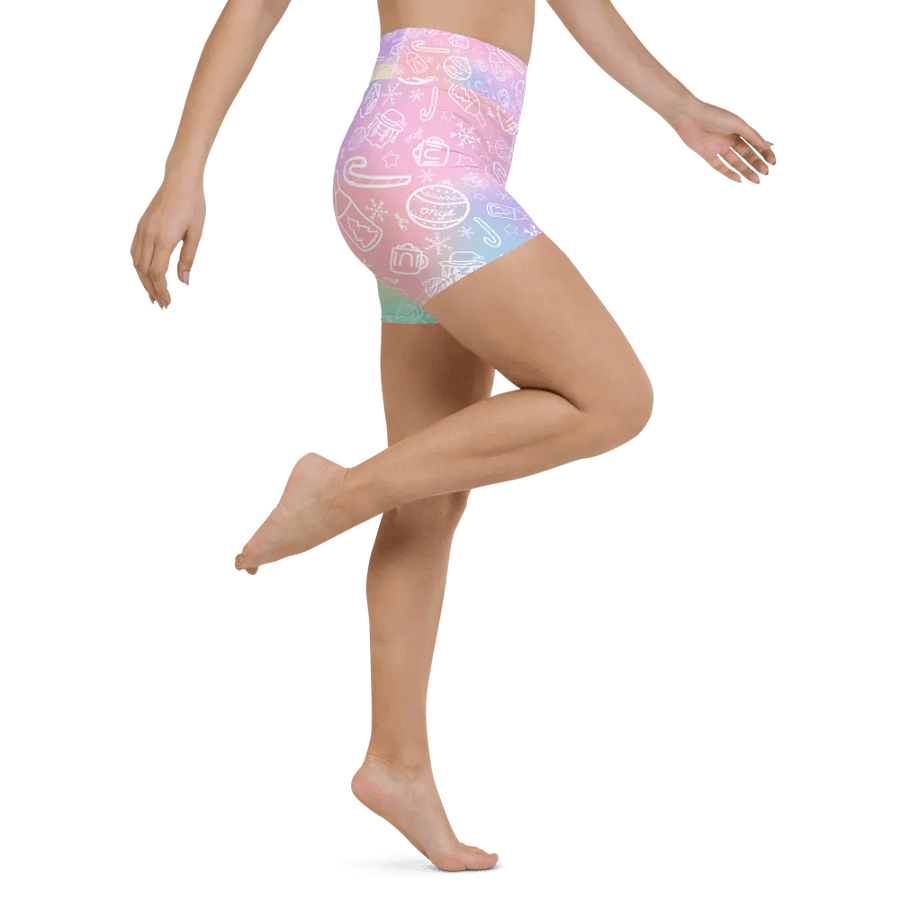 Limited Edition Christmas Tie Die Yoga Shorts product image (6)