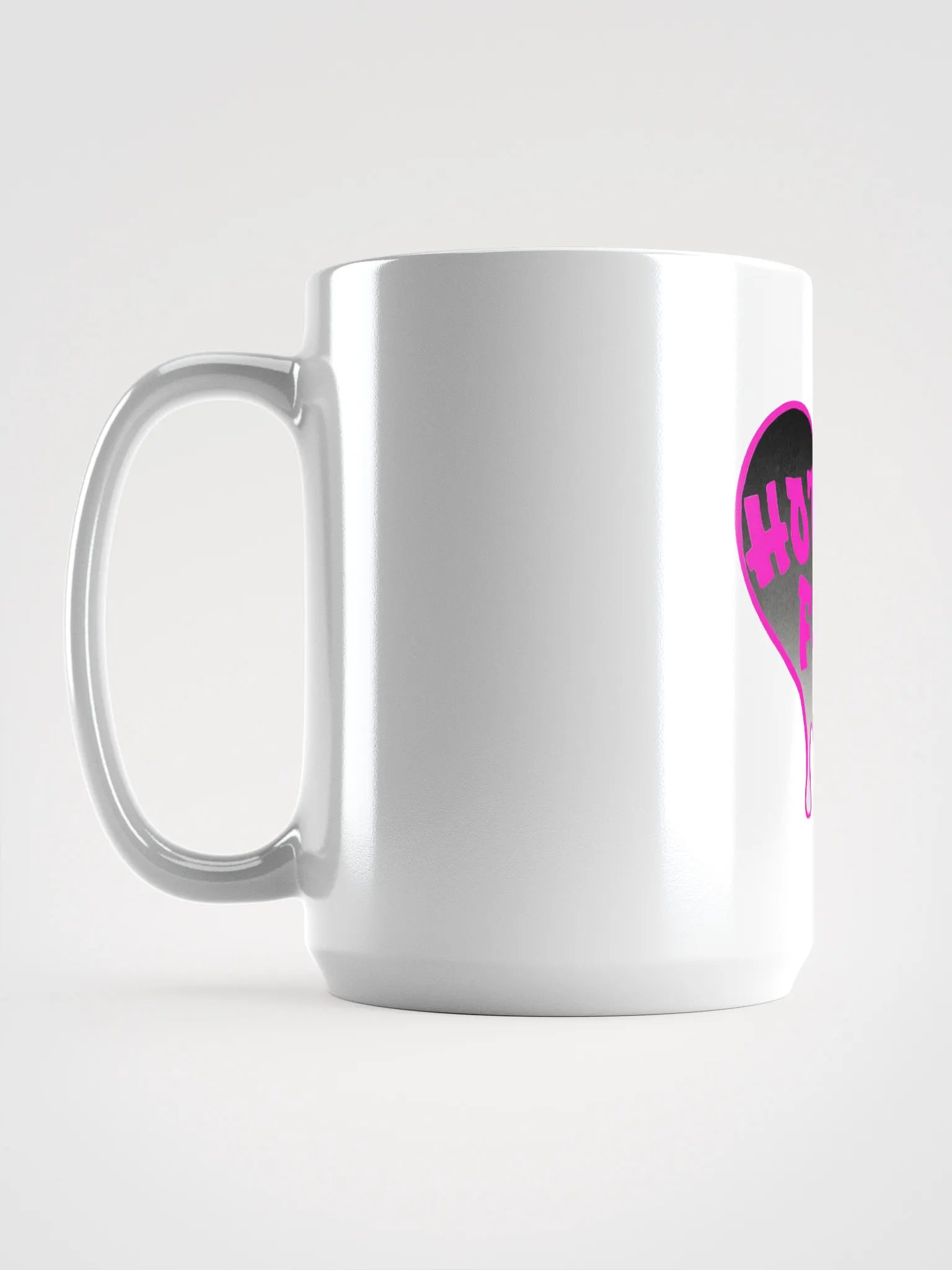 HOT BOX FAM PINK & BLACK OMBRE LOGO COFFEE MUG product image (6)