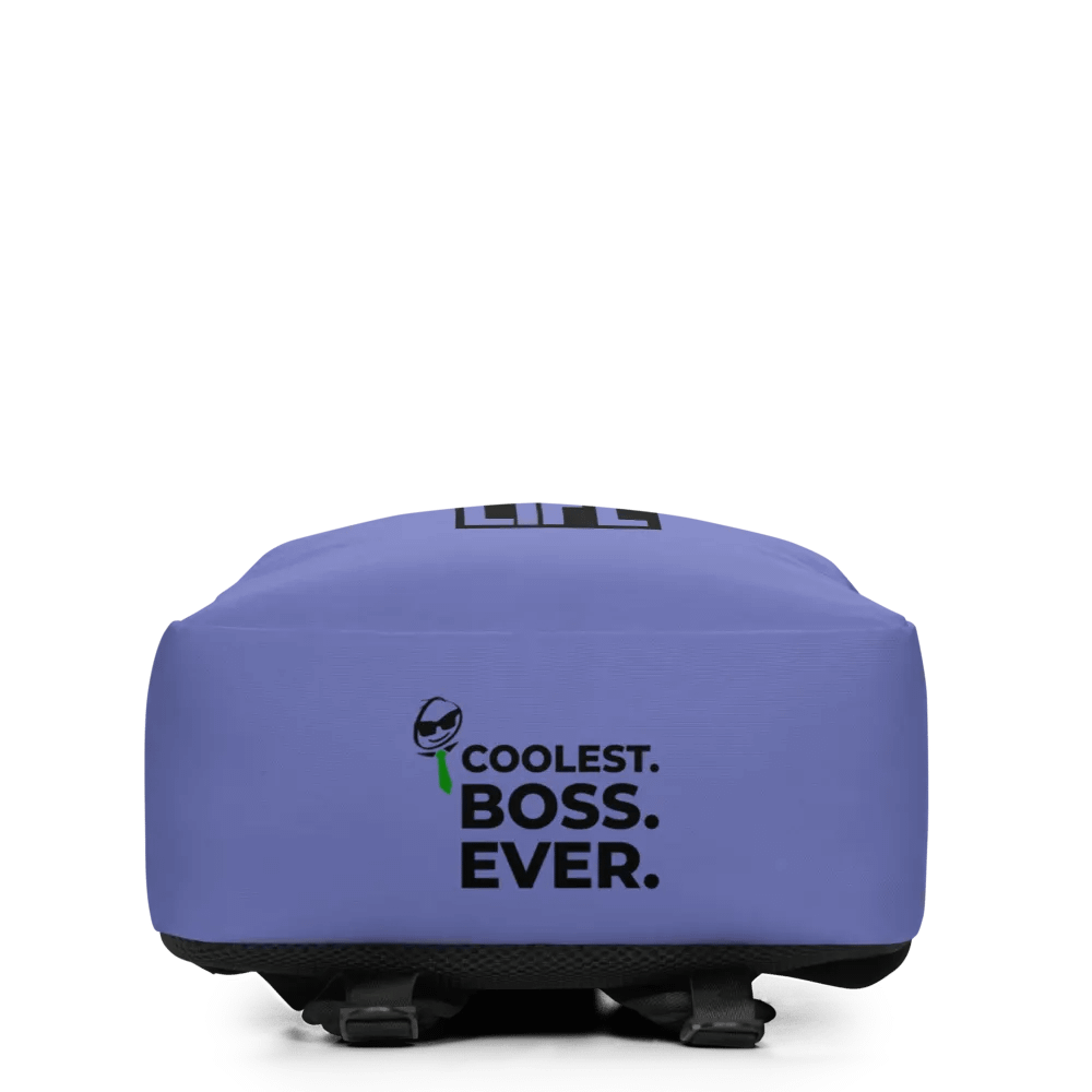 Work the Dream Life – Purple Minimalist All-Over Print Backpack for Work, Travel & Everyday Use product image (4)
