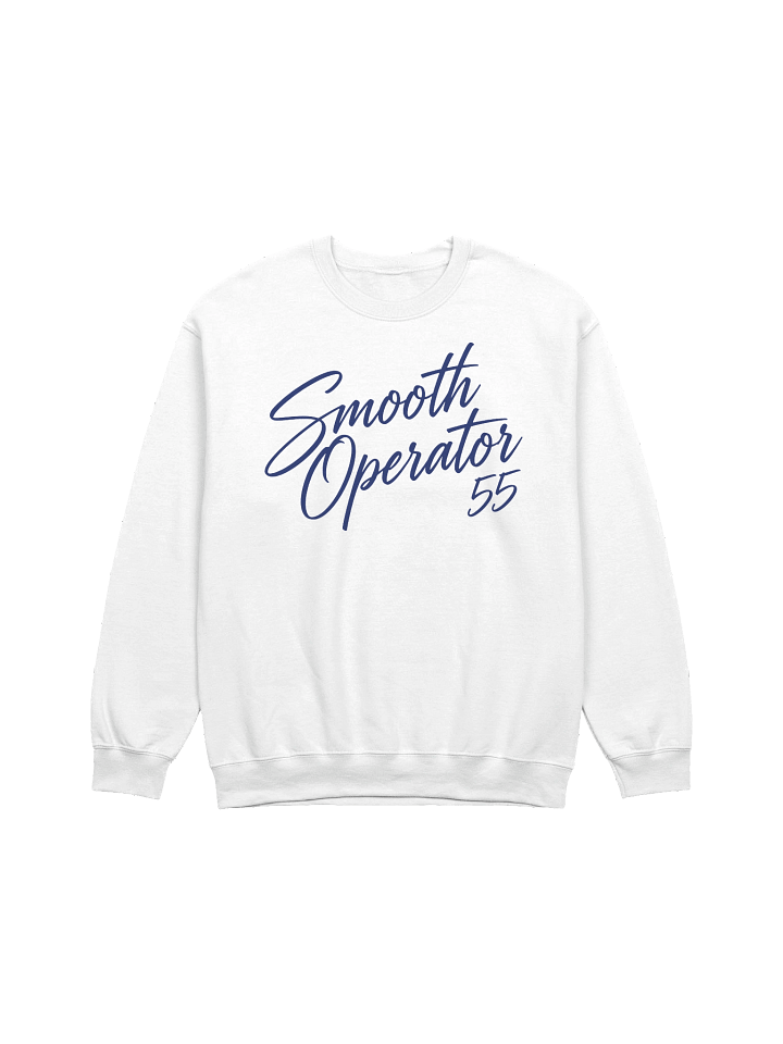 Carlos Sainz Smooth Operator 55 F1 Script Font Crewneck product image (1)