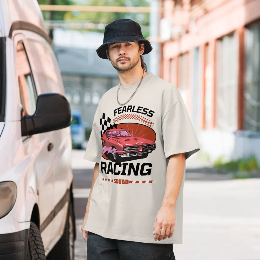 Fearless: racing oversized t-shirt product image (7)