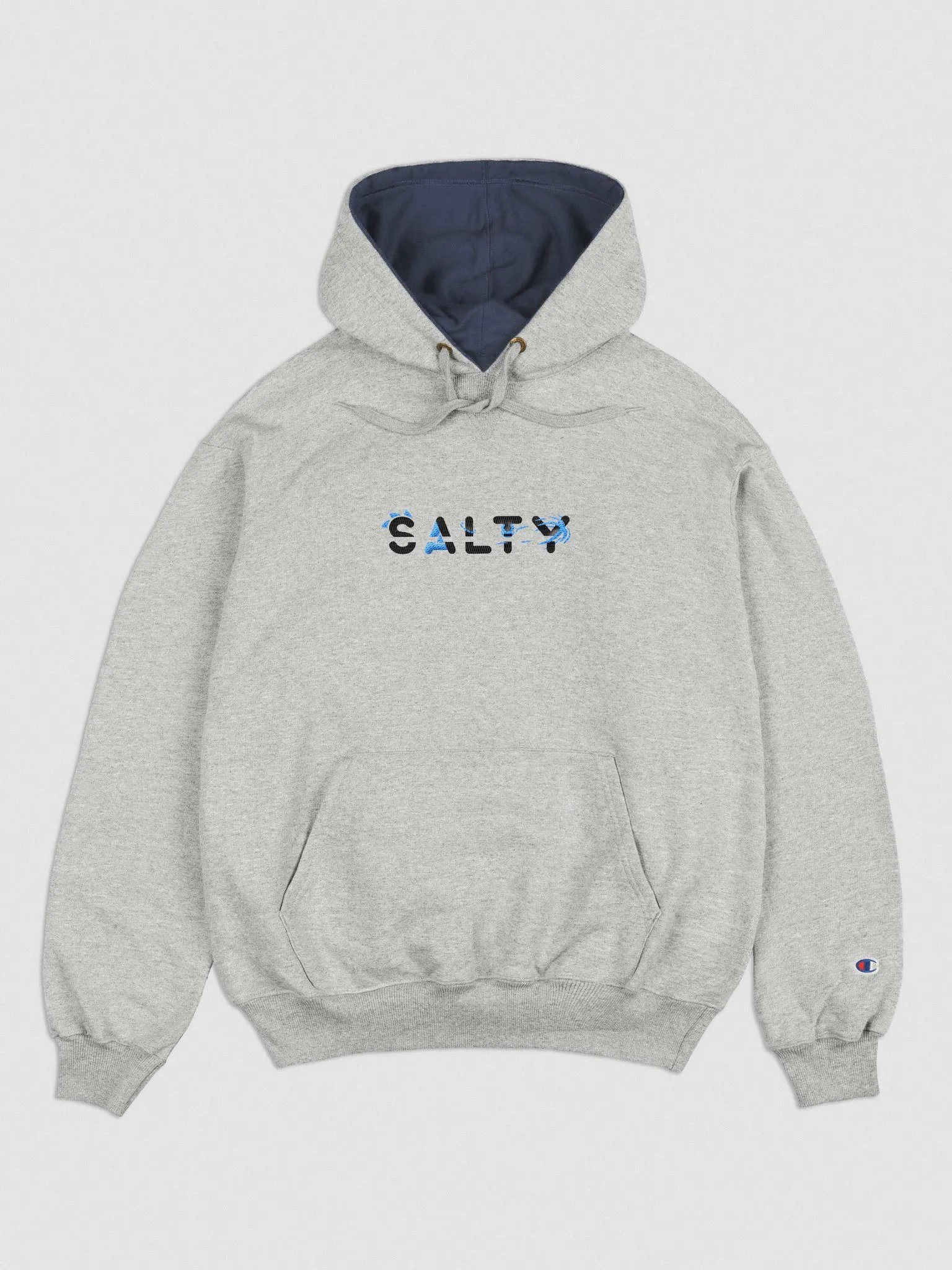 Gray Embroidered Hoodie product image (1)