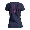 Pink Carbon Onyx Flag Women's Relaxed Fit product image (1)