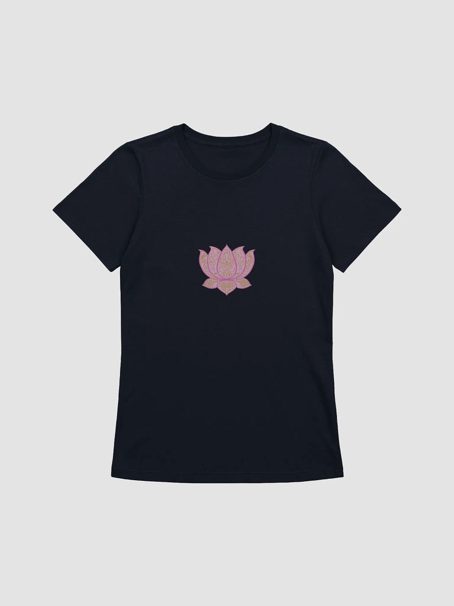 Lotus Blossom Gold Line Art Women's T-Shirt product image (3)
