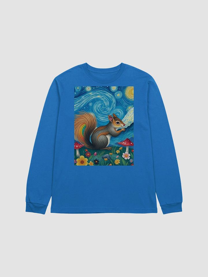 Starry Night Squirrel Long Sleeve Tee product image (1)