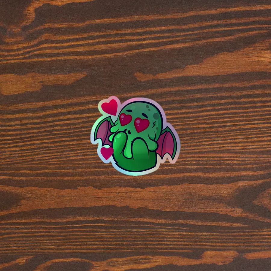 Cthulhu Love Holographic Sticker product image (5)