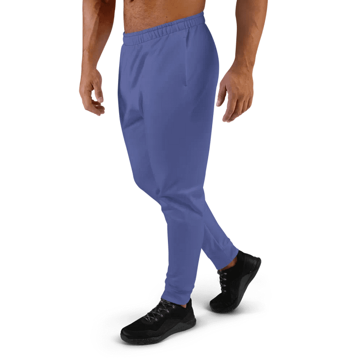 Plain Dark Purple True Summer Recycled Polyester Premium Men's Joggers by Treasure Pie product image (2)
