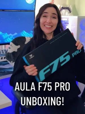 I’ve used Aula keyboards for a while now, and this upgrade + color change is PERFECT for my vibe 😍 Thank you, @Aula for my dream purple keyboard 💟 #gamingkeyboard #creamykeyboard #keyboardasmr  #mechanicalkeyboard #aulaf75