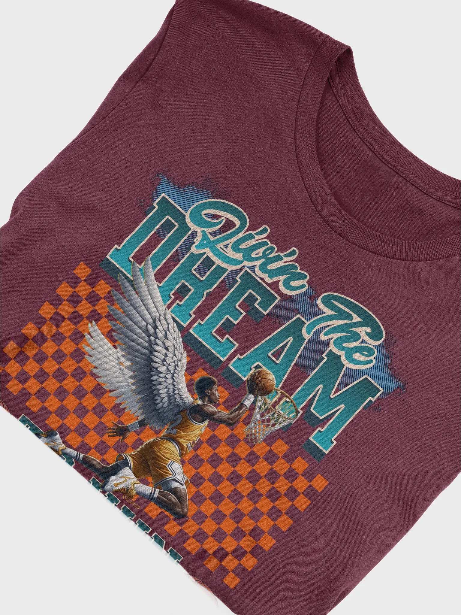 Livin The Dream To Win Basketball Hoops Angelic T-Shirt product image (3)