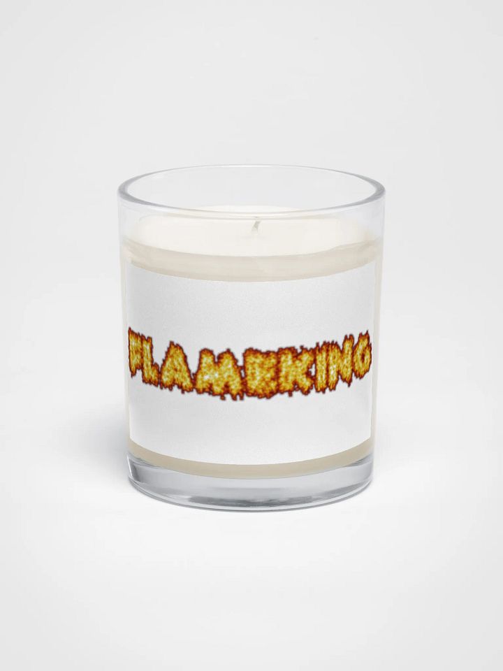 Soy Wax Candle In A Clear Glass Jar product image (1)