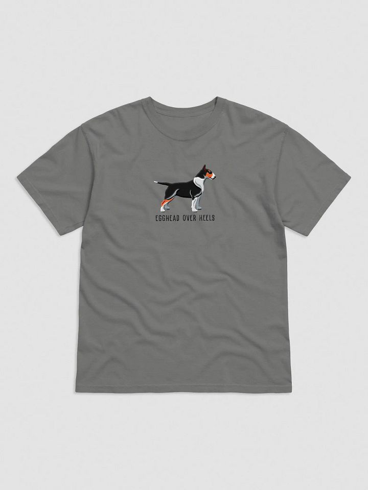 Egghead Over Heels T-Shirt(Embroidered) of an English Bull Terrier(Tricolor) product image (6)