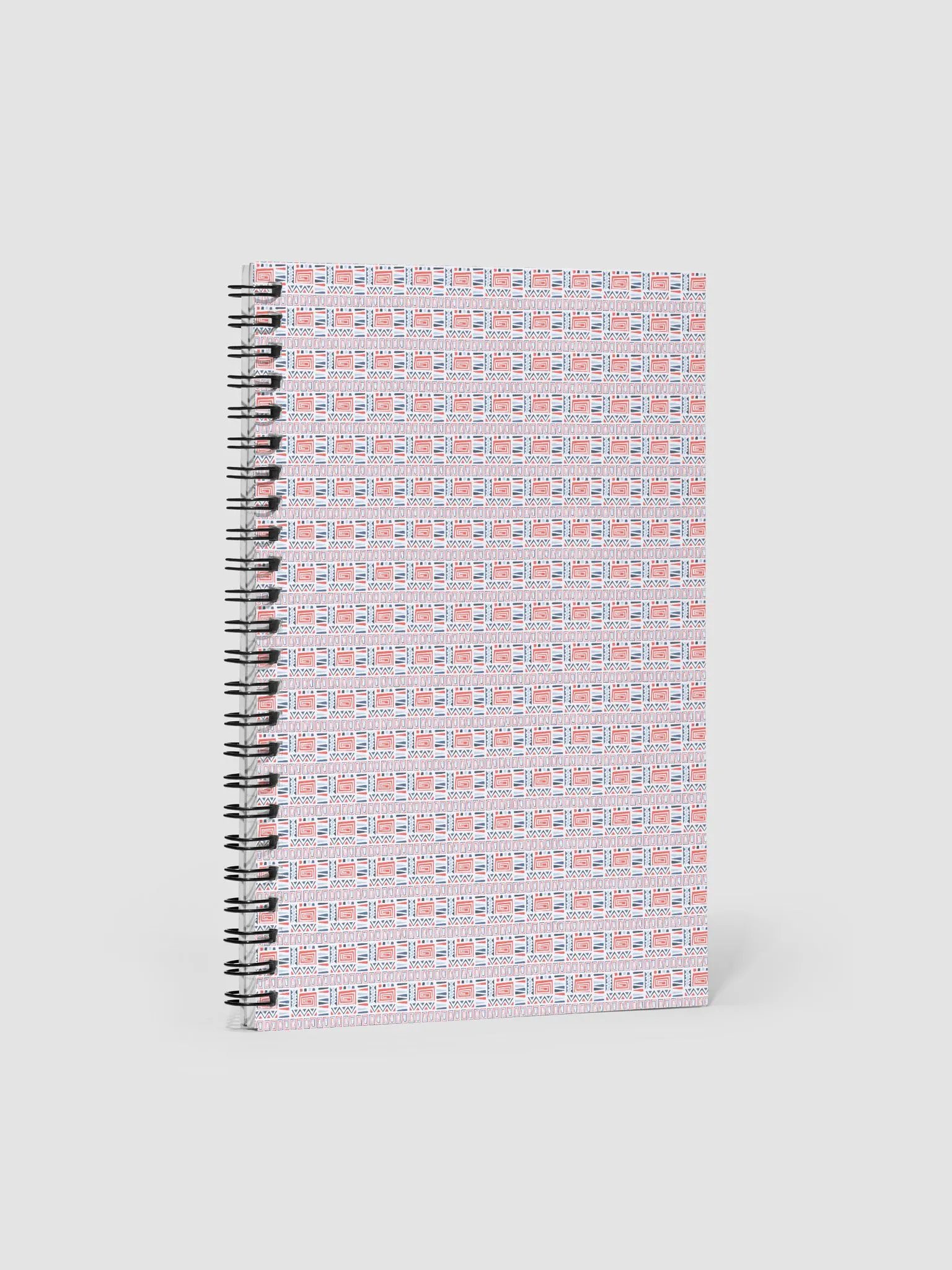 Eco-Friendly Tribal Pattern Dotted Spiral Notebook product image (1)