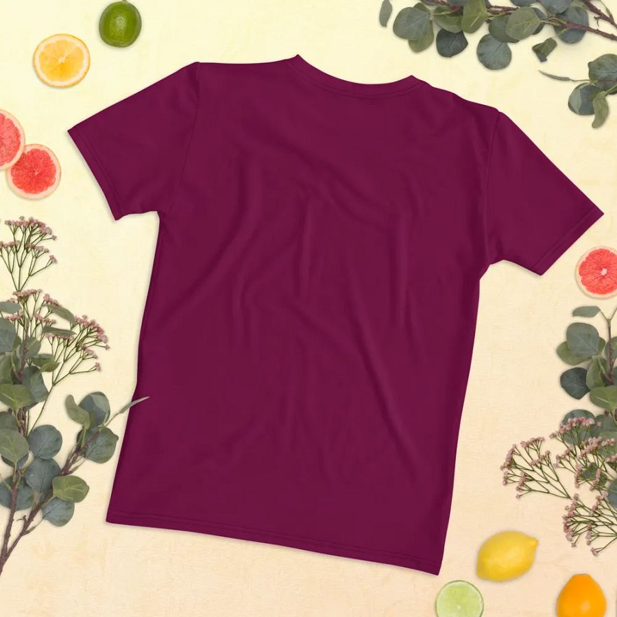 Plain Dark Burgundy Red True Summer Women's Crewneck Polyester Heavyweight Premium T-Shirt by Treasure Pie product image (11)
