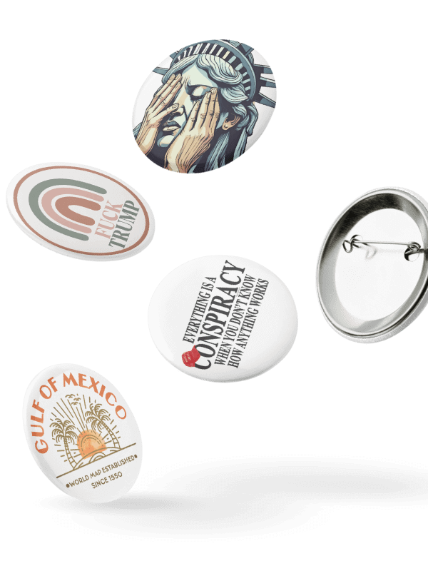 Democratic Political Smorgasbord Pack 4 Buttons Pins - Being Liberal product image (5)