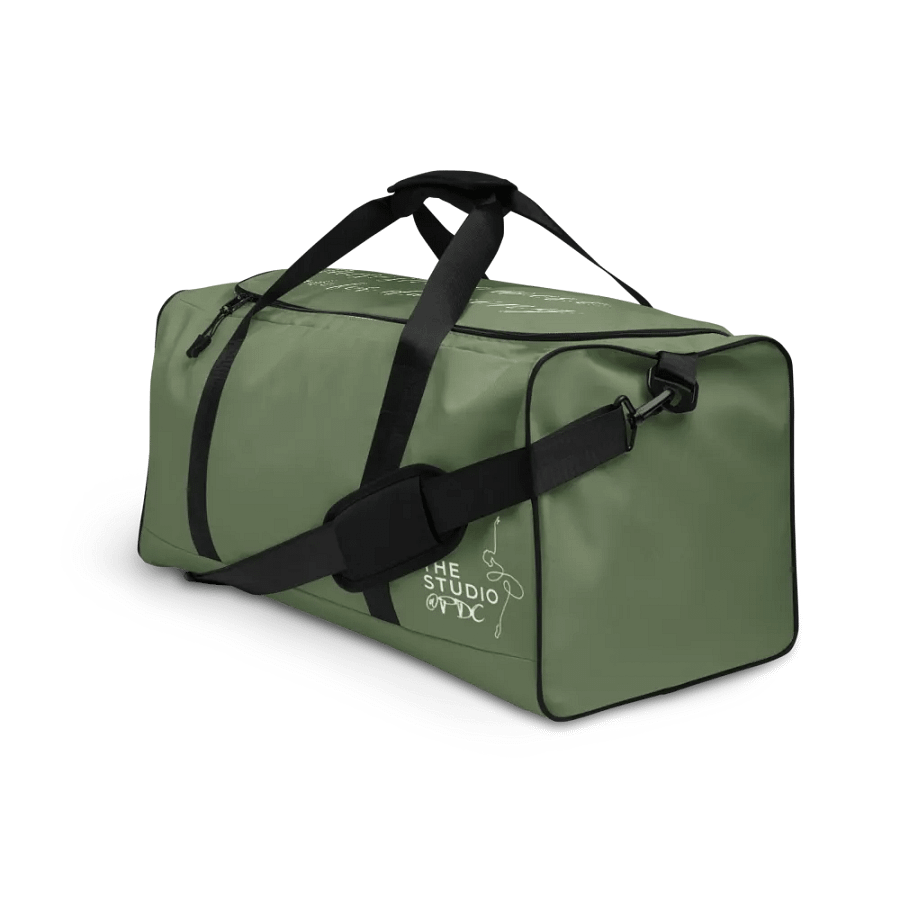 Large Dance Bag | Sage with White Logo and Quote product image (3)