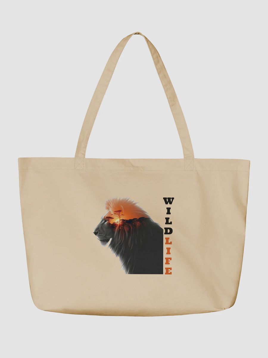 Savanna Sunset Lion Organic Tote product image (2)