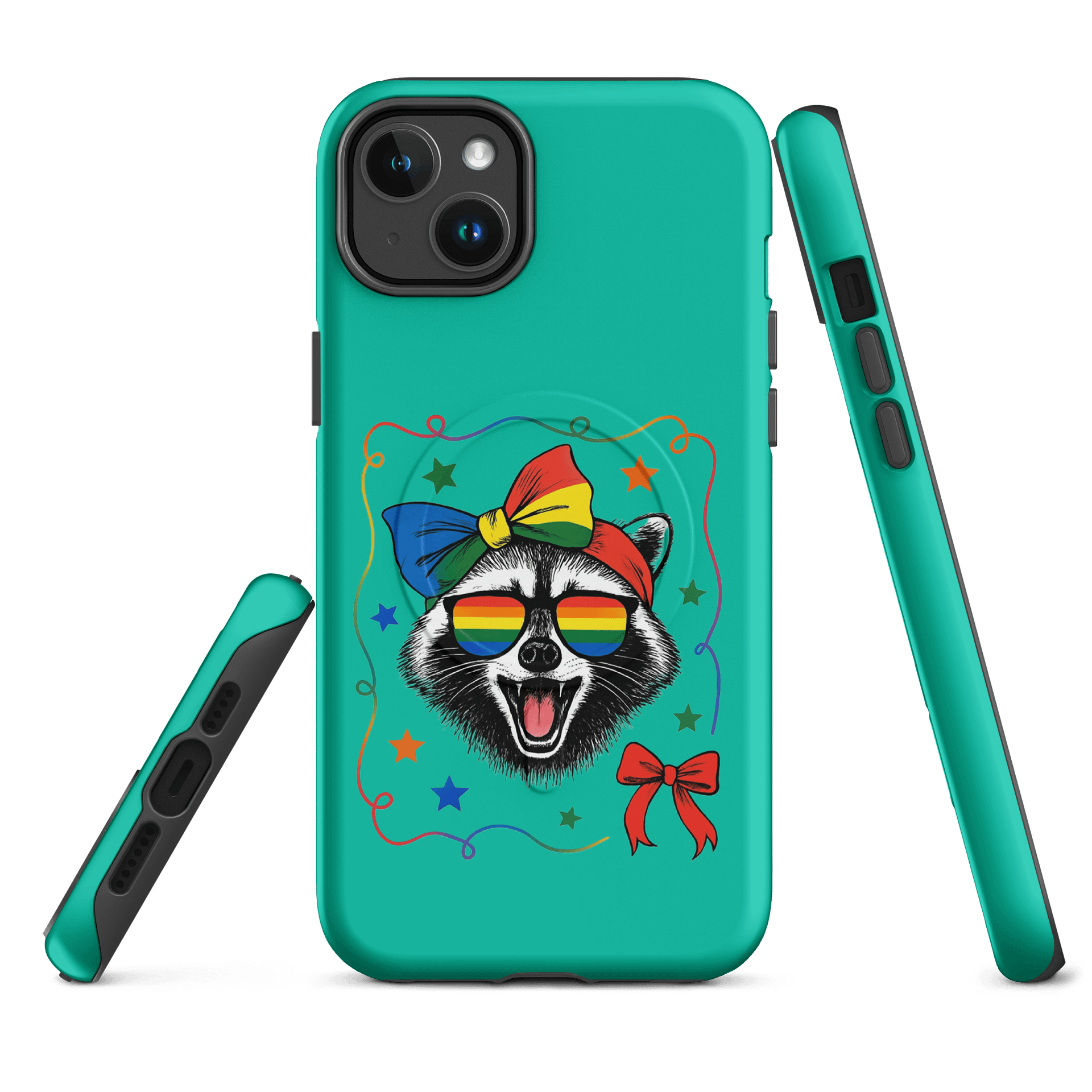 Rainbow Raccoon iPhone Case product image (2)