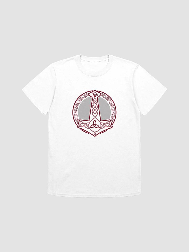 Burgundy Thor's Hammer Unisex T-shirt product image (2)