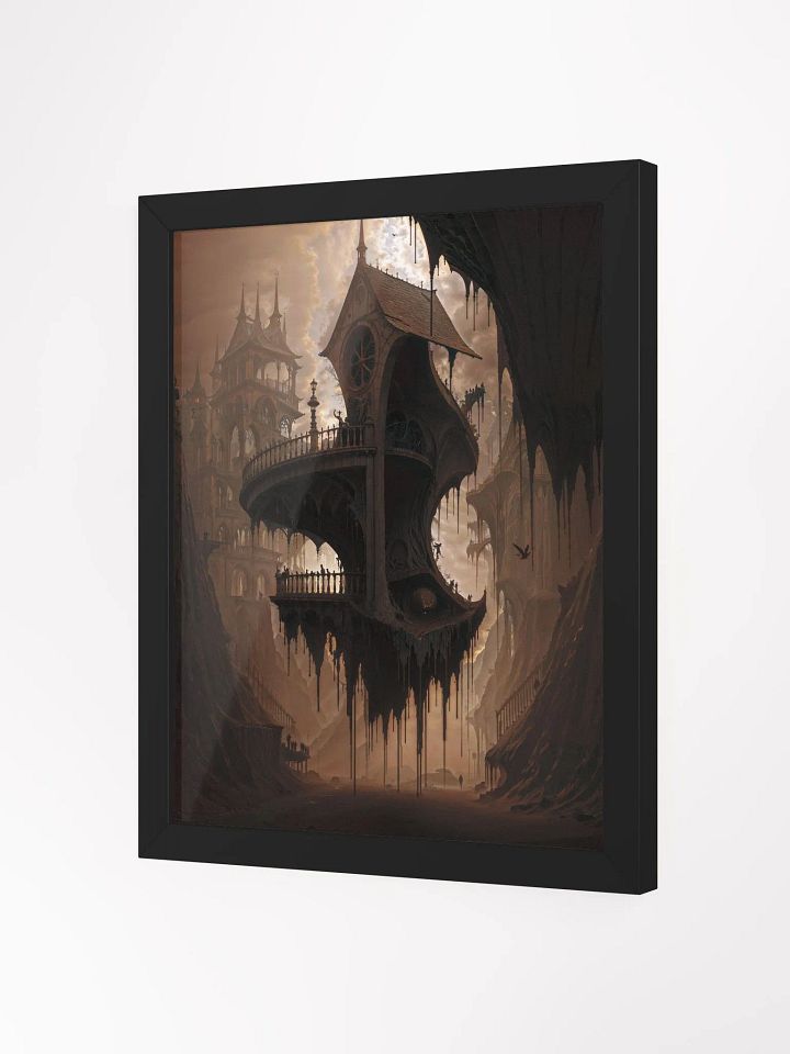 Gothic Floating House Framed Print product image (9)