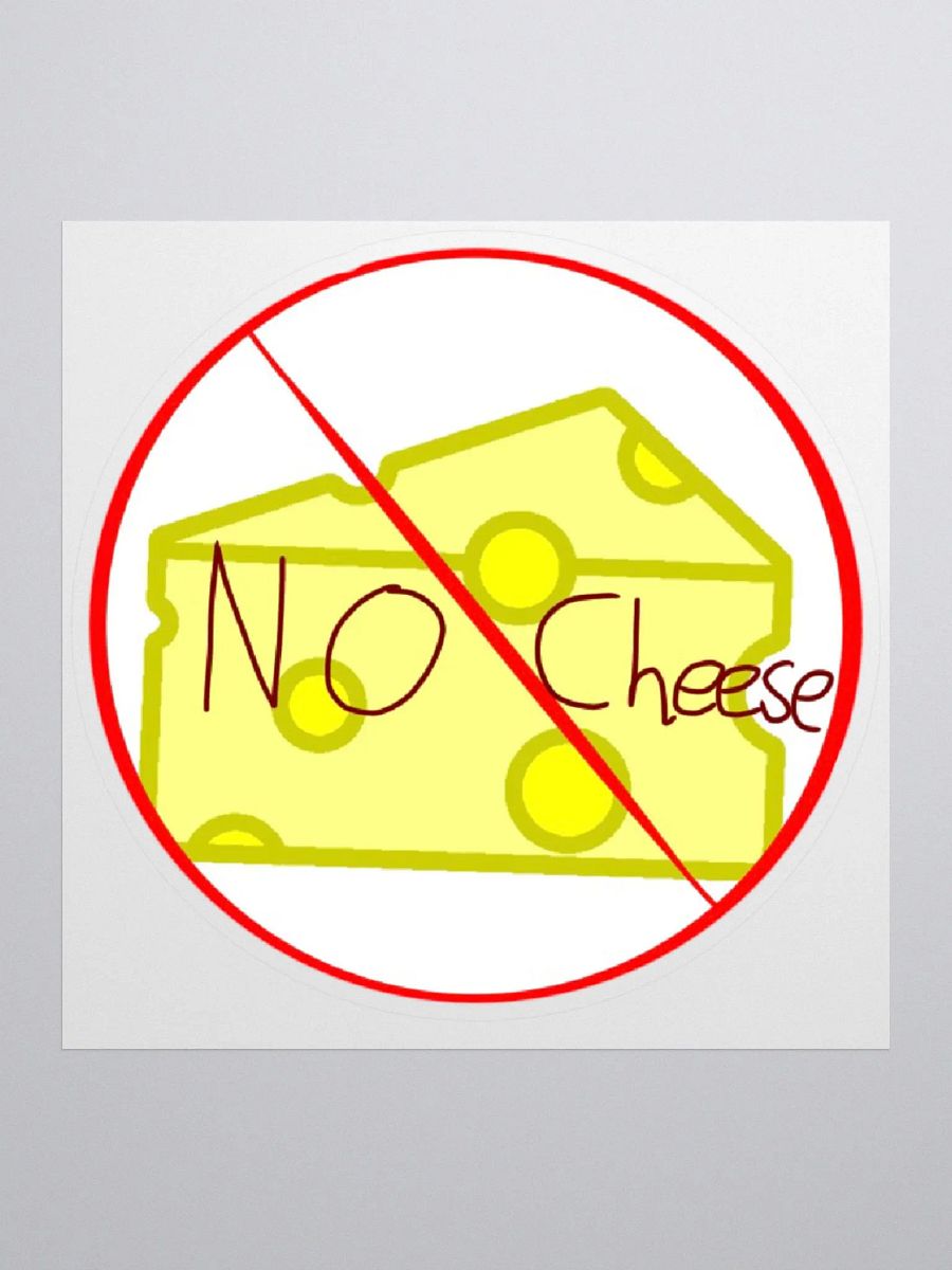 no cheese sticker product image (1)