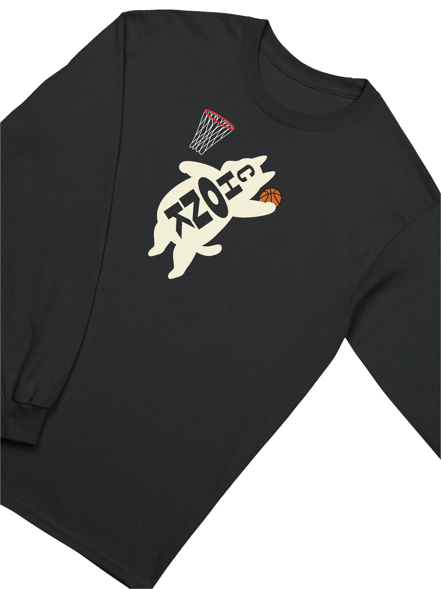 Basketball Chonk Cat - Unisex Adult Long Sleeve T-shirt product image (3)