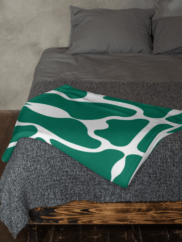 Green Brick Mosaic Throw Blanket product image (9)