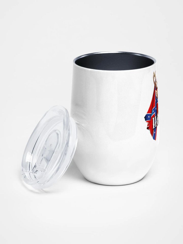"Holmes" Last Name Rebel Redneck Deer - Wine Tumbler product image (2)