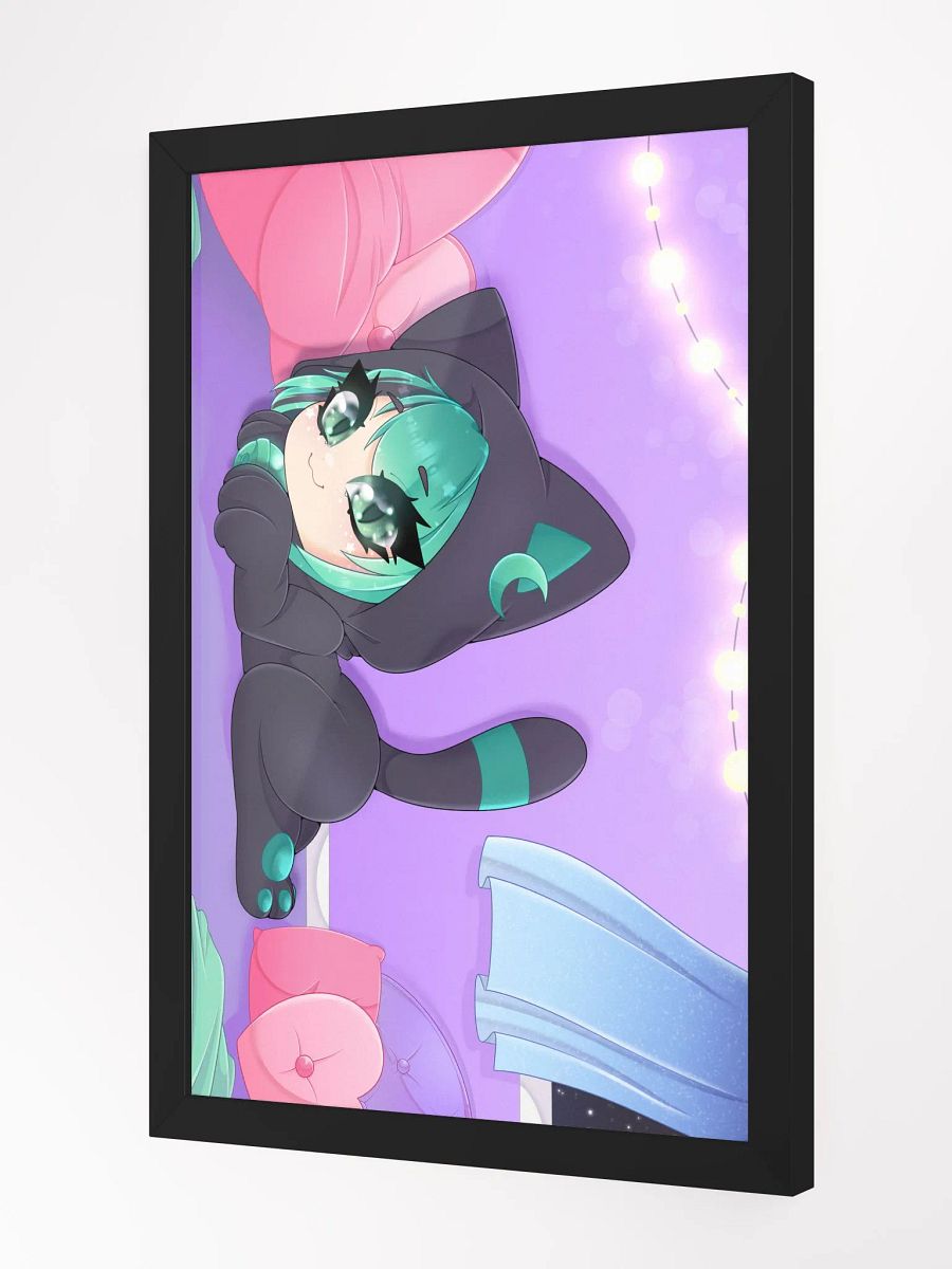 Sleepy Eepy Kitty Mintzey Poster (Framed) product image (2)