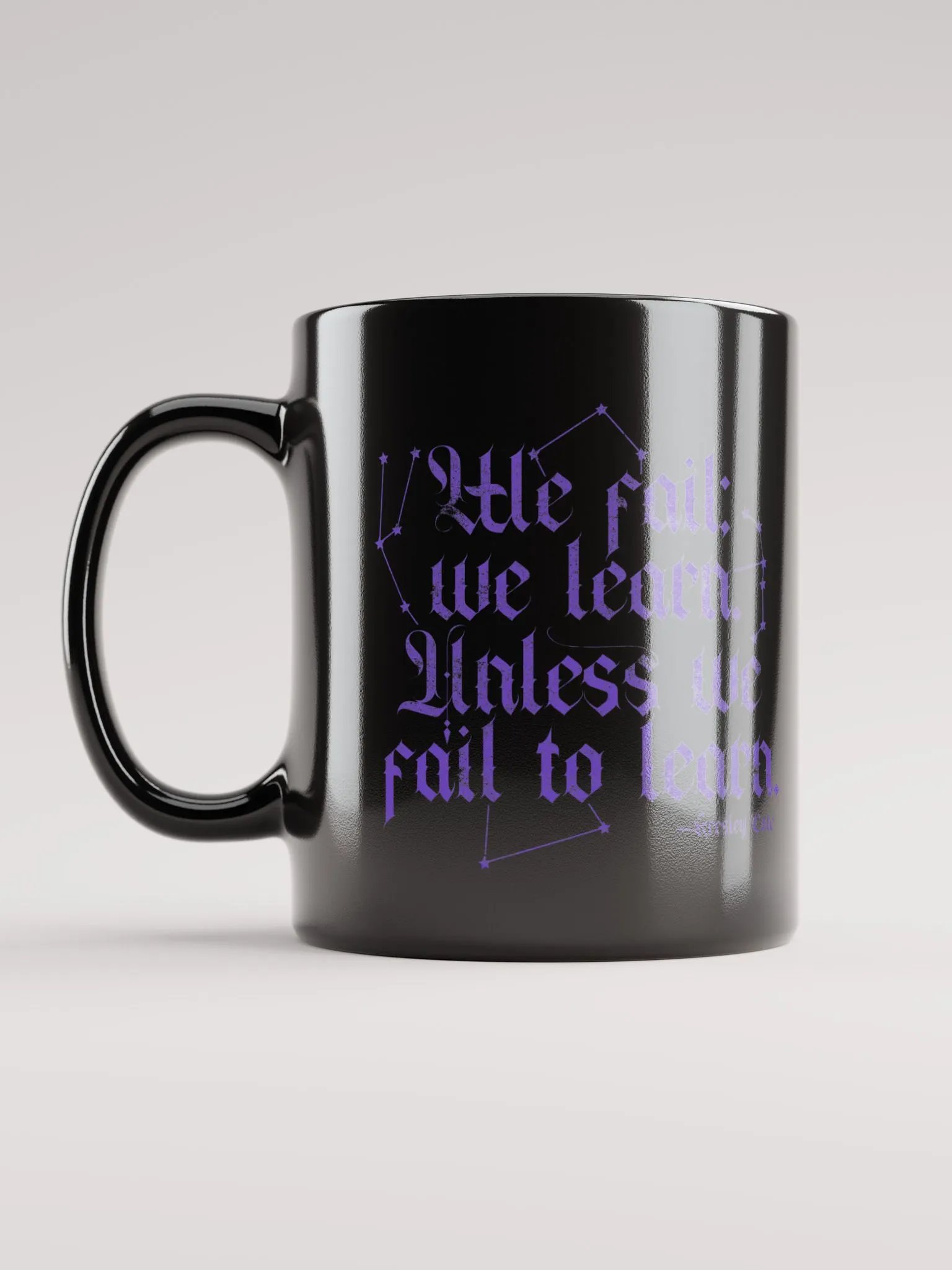 We Fail We Learn Black Mug product image (12)