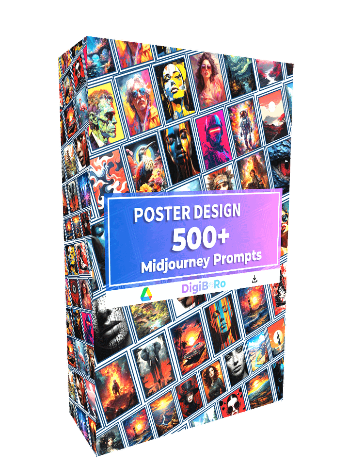 500+ Poster Designs Midjourney Prompts product image (1)