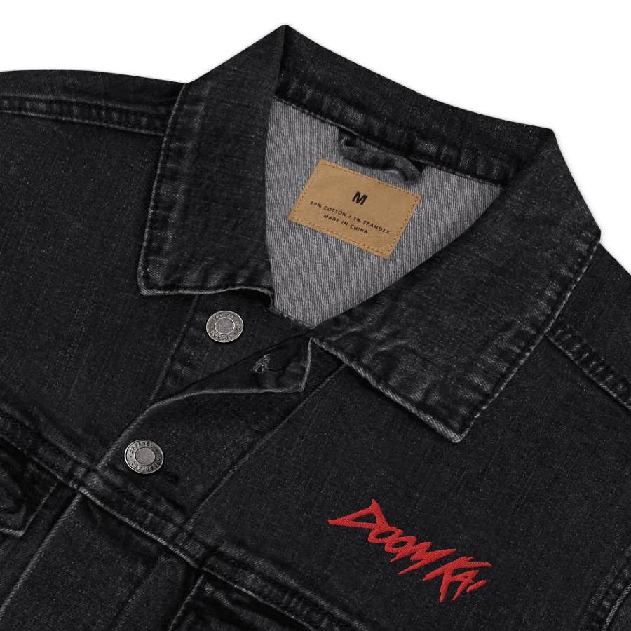 Signature Doom Kai [Red] Grunge Denim Jacket product image (10)