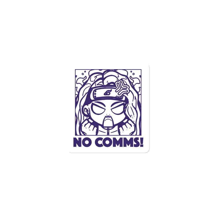 "NO COMMS!" Emote Magnet product image (1)