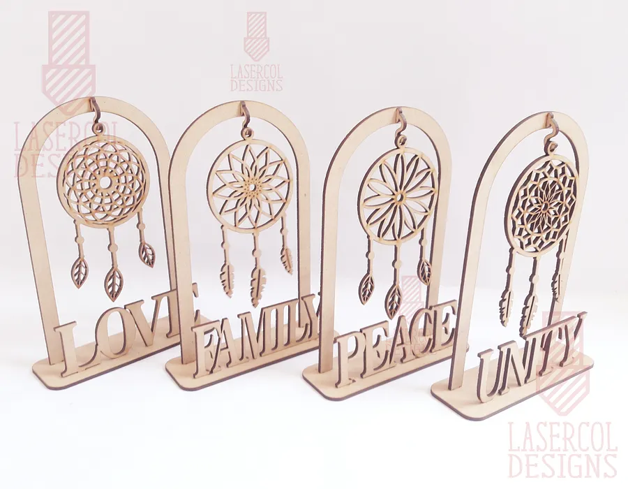 Dreamcatcher on stand - Laser Cut Files product image (8)