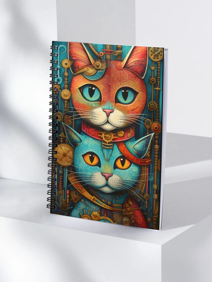 Steampunk Cats Spiral Notebook product image (4)