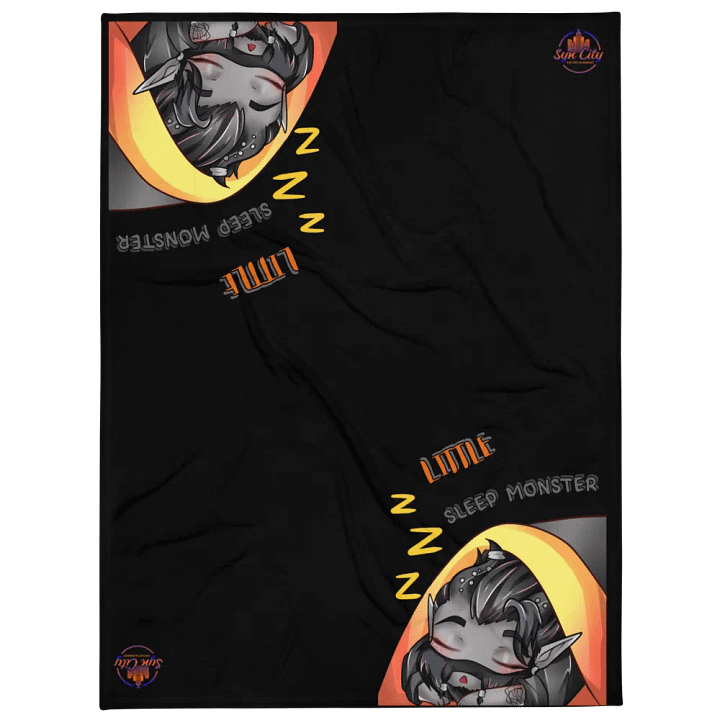 Little Sleep Monster Syn Throw Blanket product image (1)