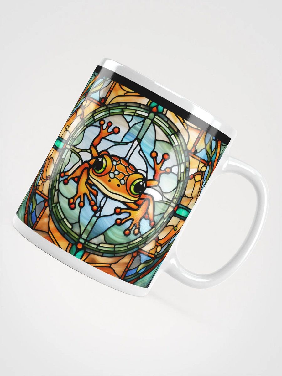 #004 Mrs. Orange Frog Stained Glass Mug product image (8)